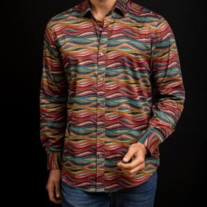 Kalmin Ross Wavely dress shirt - xxl